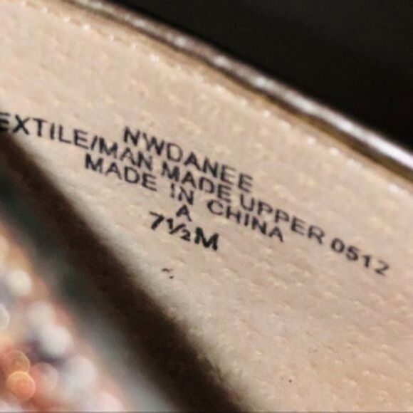 Nine West Metallic Giltter Heels Sparkly Silver Lace Open Toe Evening 7.5 M - Picture 11 of 12